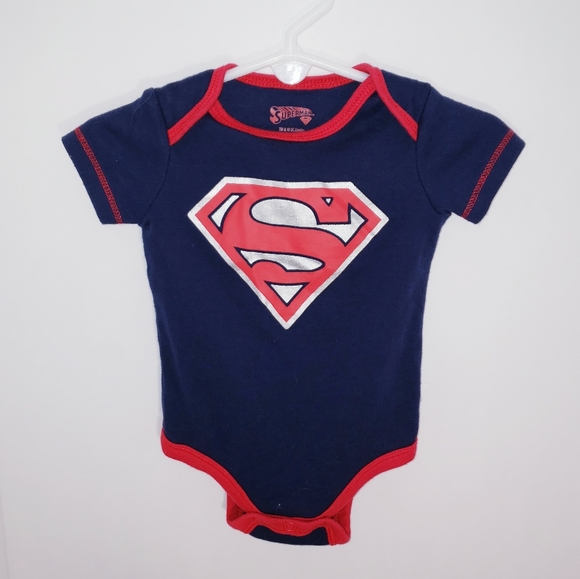 superman onesie baby